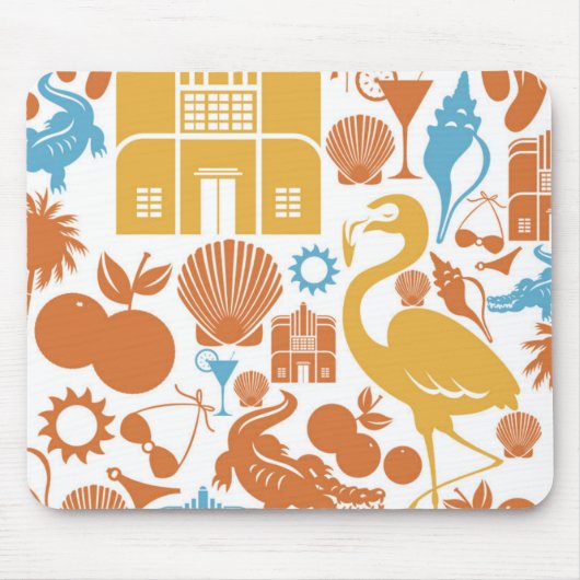 Tapis De Souris Icônes de la Floride (Devant)