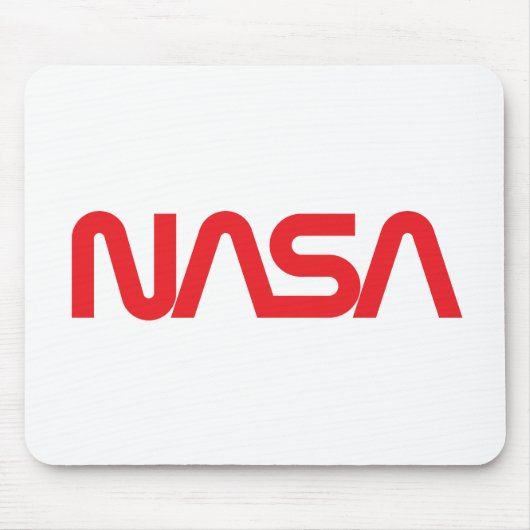 Tapis De Souris Iconique NASA Circa Mousepad (Blanc fusées) (Devant)