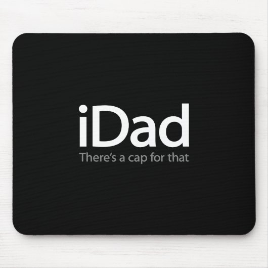 Tapis De Souris iDad (i Dad) Mousepad - Cadeau de Fête des pères (Devant)