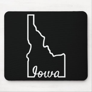 Tapis De Souris Idaho Iowa Blague de mélange de géographie drôle É