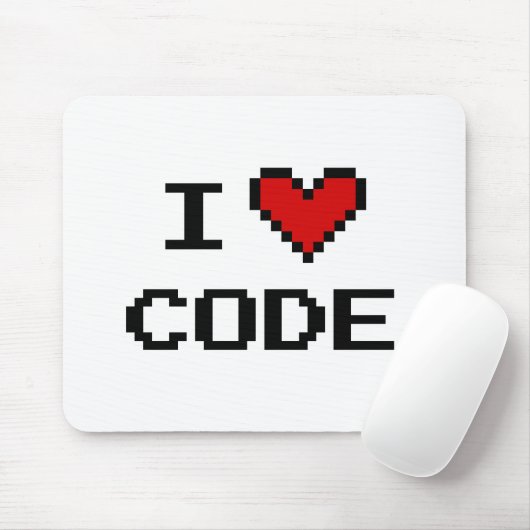Tapis De Souris Idée cadeau pour le programmeur| i code cardiaque  (Avec souris)