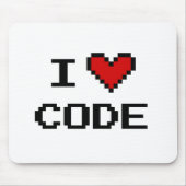 Tapis De Souris Idée cadeau pour le programmeur| i code cardiaque  (Devant)