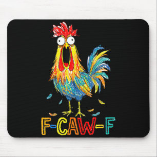 Tapis De Souris Idée drôle F-caw-f pour le travail F Caw F Bureau