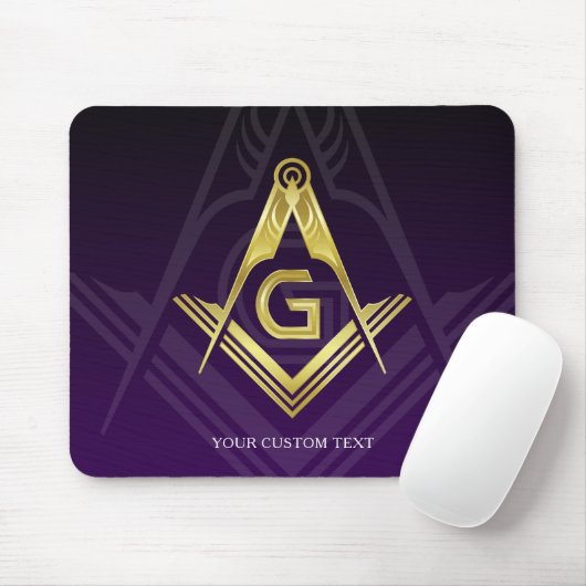 Tapis De Souris Idées Cadeaux Freemason uniques | Masonique person (Avec souris)