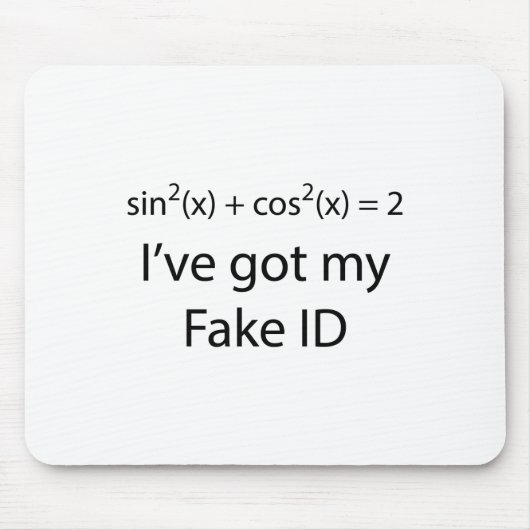 Tapis De Souris Identification de faux (Devant)