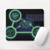 Tapis De Souris Identification d'empreintes digitales (Avec souris)