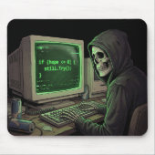 Tapis De Souris If Hope <= 0 Still Try | Cyberpunk Coding Gaming (Devant)