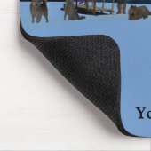 Tapis De Souris Igloo et aurores boréales (Coin)