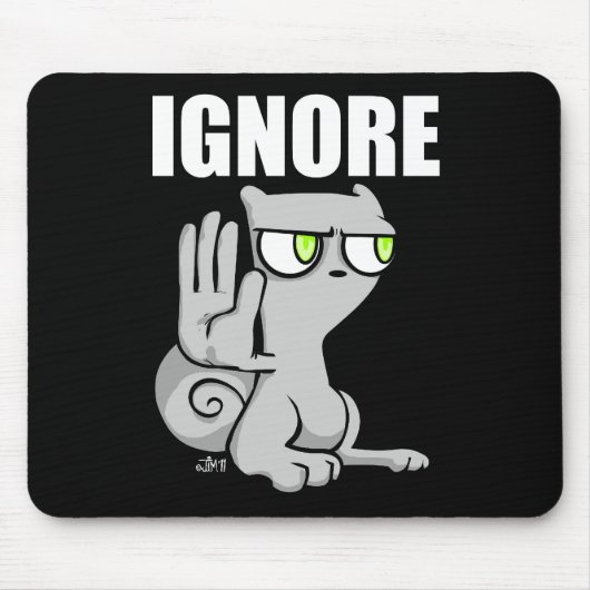 Tapis De Souris Ignorez : Mousepad mousseux (Devant)