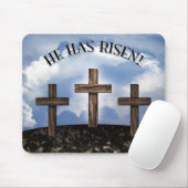 Tapis De Souris Il A Risqué 3 Croix Robustes (Avec souris)