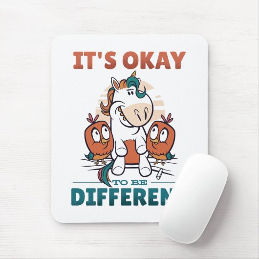 Tapis De Souris Il est bon d'être différent Invitation (Avec souris)