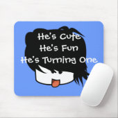 Tapis De Souris Il est mignon, il est un qu'il tourne (Avec souris)