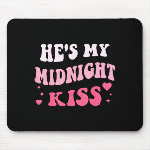 Tapis De Souris Il est mon baiser de minuit disant couple romantiq