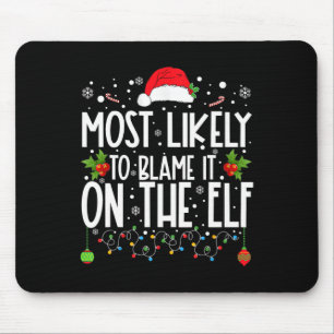 Tapis De Souris Il Est Probable Que La Famille Elf Père Noël Ch L'