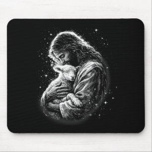 Tapis De Souris Il Est Ressuscité Joyeuse Fête De Pâques Jésus Mou