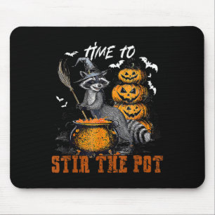 Tapis De Souris Il Est Temps D'Incorporer La Sorcière Raccoon Pot