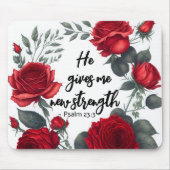 Tapis De Souris Il Me Donne Une Nouvelle Force (Devant)