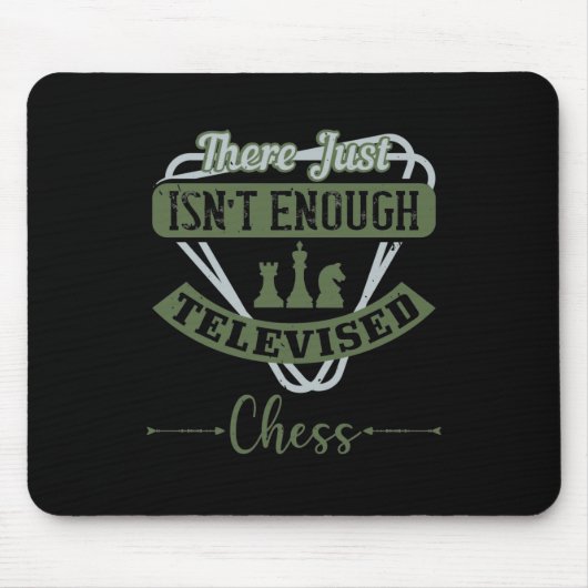Tapis De Souris Il N'Y A Tout Simplement Pas Assez D'Échecs Télévi (Devant)