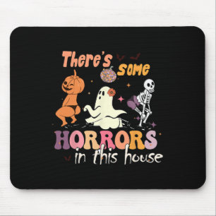 Tapis De Souris Il y a des horreurs dans cette maison Citrouille f