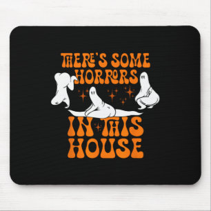 Tapis De Souris Il y a des horreurs dans cette maison Citrouille f