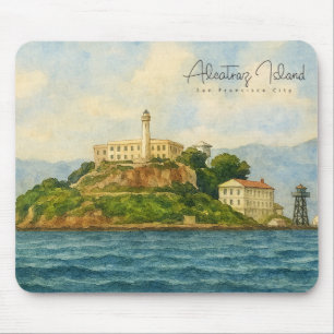 Tapis De Souris Île d'Alcatraz – Site touristique de San Francisco