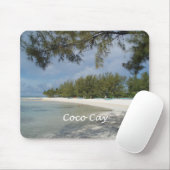 Tapis De Souris Île de banc de sable de Cocos, Bahamas (Avec souris)