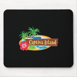 Tapis De Souris Île de Captiva Floride Conception Vintage