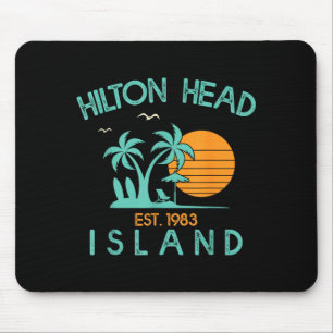 Tapis De Souris Île de Hilton Head Caroline du Sud Plage Tropicale