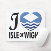 Tapis De Souris Île de l'amour de Wight (Avec souris)
