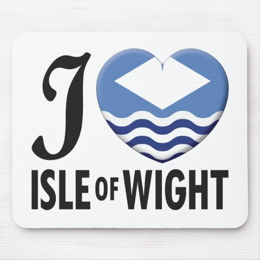Tapis De Souris Île de l'amour de Wight (Devant)