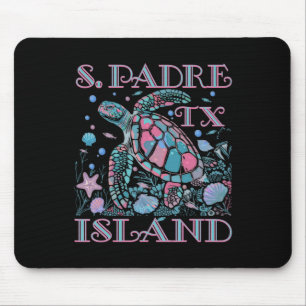 Tapis De Souris Île de South Padre Tx Amoureux des Tortues Plage C