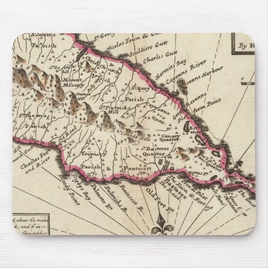 Tapis De Souris Île de St Christophers (Devant)