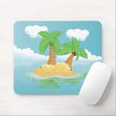 Tapis De Souris Île déserte (Avec souris)