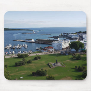 Tapis De Souris Île Mackinac et port du Michigan