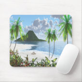 Tapis De Souris Île paradisiaque (Avec souris)
