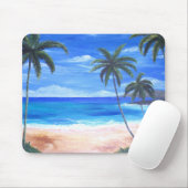 Tapis De Souris Île tropicale (Avec souris)