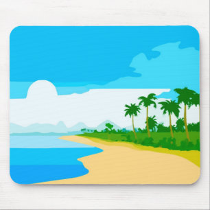 Tapis De Souris Île tropicale Mousepad