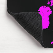 Tapis De Souris Îles britanniques - Magenta en noir (Coin)