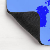 Tapis De Souris Îles Britanniques - Tons de Bleu (Coin)