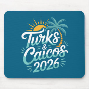 Tapis De Souris Îles Turques-et-Caïques Souvenirs 2026 Art Graphiq