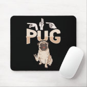 Tapis De Souris ILL Carlin ASL Gesture mains Sourde perte d'auditi (Avec souris)