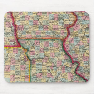 Tapis De Souris Illinois, Missouri, Iowa, Nebraska Et Kansas