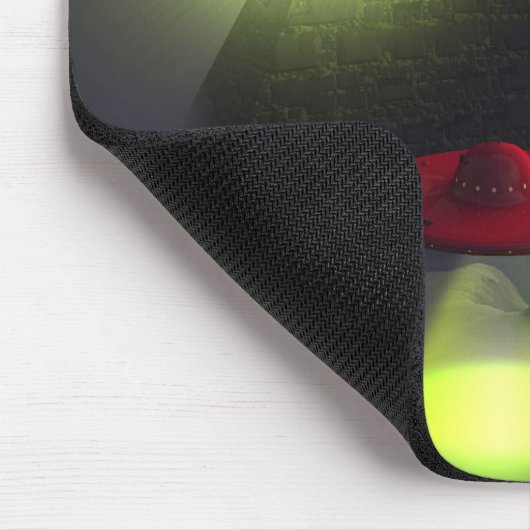 Tapis De Souris Illuminati Pyramide et UFO Mousepad (Coin)