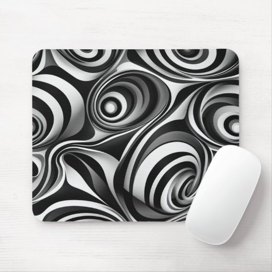 Tapis de souris illusion d'optique (Avec souris)