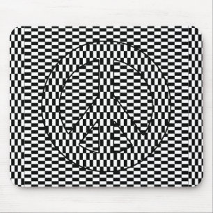 Tapis De Souris Illusion optique Paix