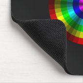 Tapis De Souris Illusion optique Rainbow Mousepad (Coin)
