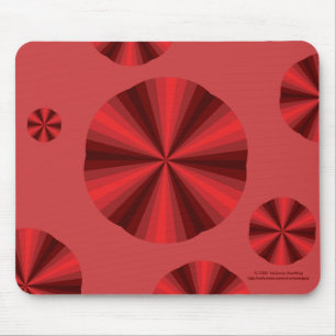 Tapis De Souris Illusion optique rouge Mousepad