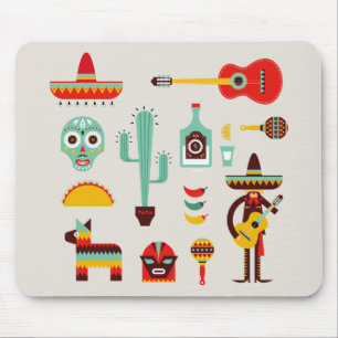 Tapis De Souris Illusions culturelles mexicaines