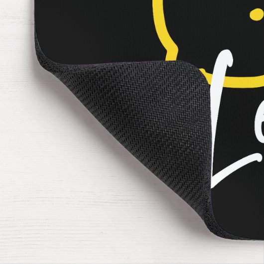 Tapis De Souris Illustration Abstraite au citron - Art des agrumes (Coin)