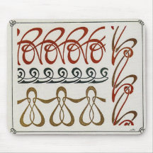 Illustration Art nouveau vintage par Mucha